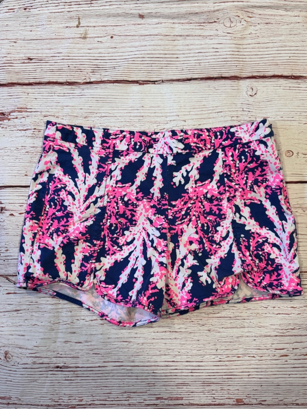 Lilly Pulitzer Hazelle Stretch Short in Nauti Navy Beyond The Sea Sz 10 - Picture 5 of 12